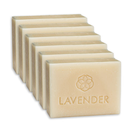 Meliora Bath & Body Bar Soap - Non-Toxic Zero-Waste Castile Soap 6-Pack (Lavender)