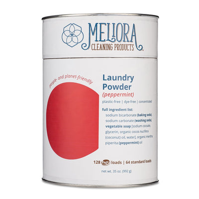 Meliora Laundry Powder - Non-Toxic Eco-Friendly Laundry Detergent (Peppermint)