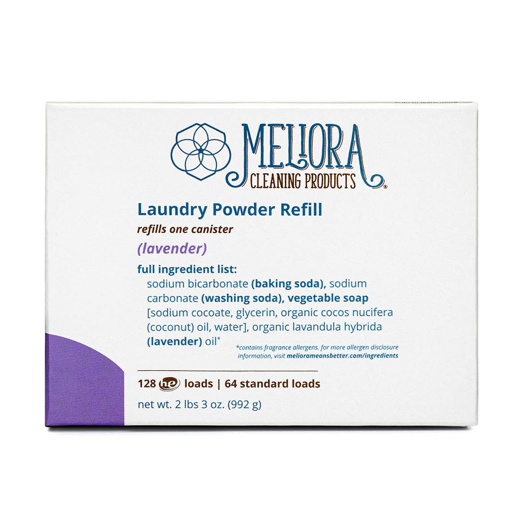 Meliora Laundry Powder - Non-Toxic Eco-Friendly Laundry Detergent Refill (Lavender)