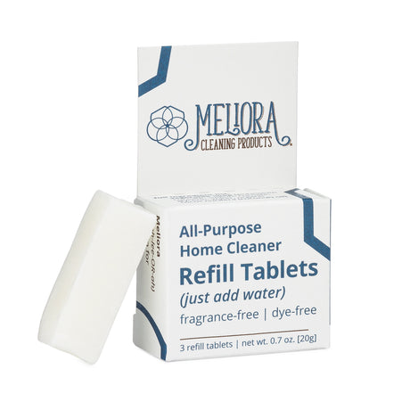 Meliora All-Purpose Cleaner Refill Tablets - Non-Toxic Eco-Friendly Cleaning Spray (Unscented)