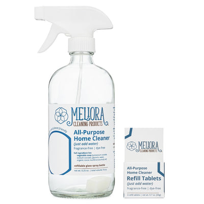 Meliora All-Purpose Cleaner Kit - Non-Toxic Eco-Friendly Cleaning Spray (Unscented)
