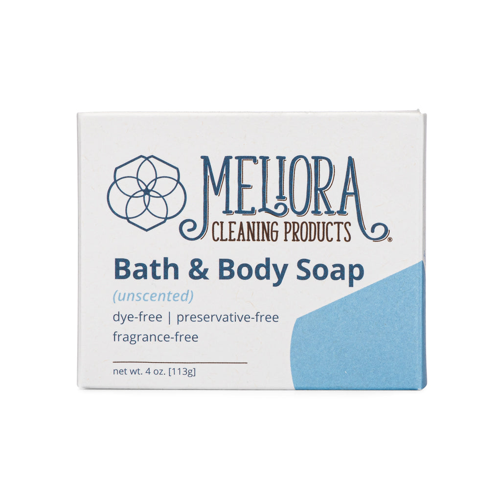 Meliora Bath & Body Bar Soap - Non-Toxic Eco-Friendly Castile Soap (Unscented)