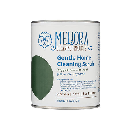 Meliora Cleaning Scrub Powder - Non-Toxic Eco-Friendly Cleaner (Peppermint Tea Tree)