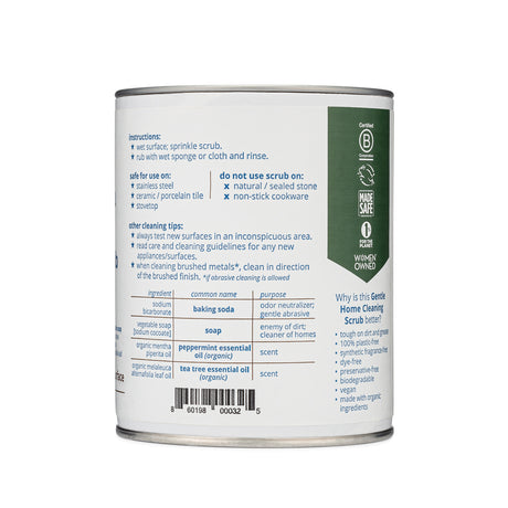 Meliora Cleaning Scrub Powder - Non-Toxic Eco-Friendly Cleaner (Peppermint Tea Tree)