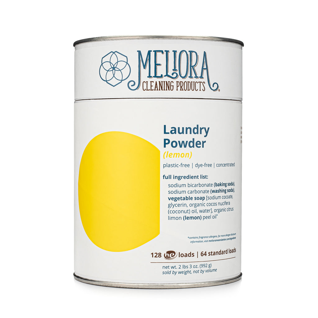 Meliora Laundry Powder - Non-Toxic Eco-Friendly Laundry Detergent (Lemon)