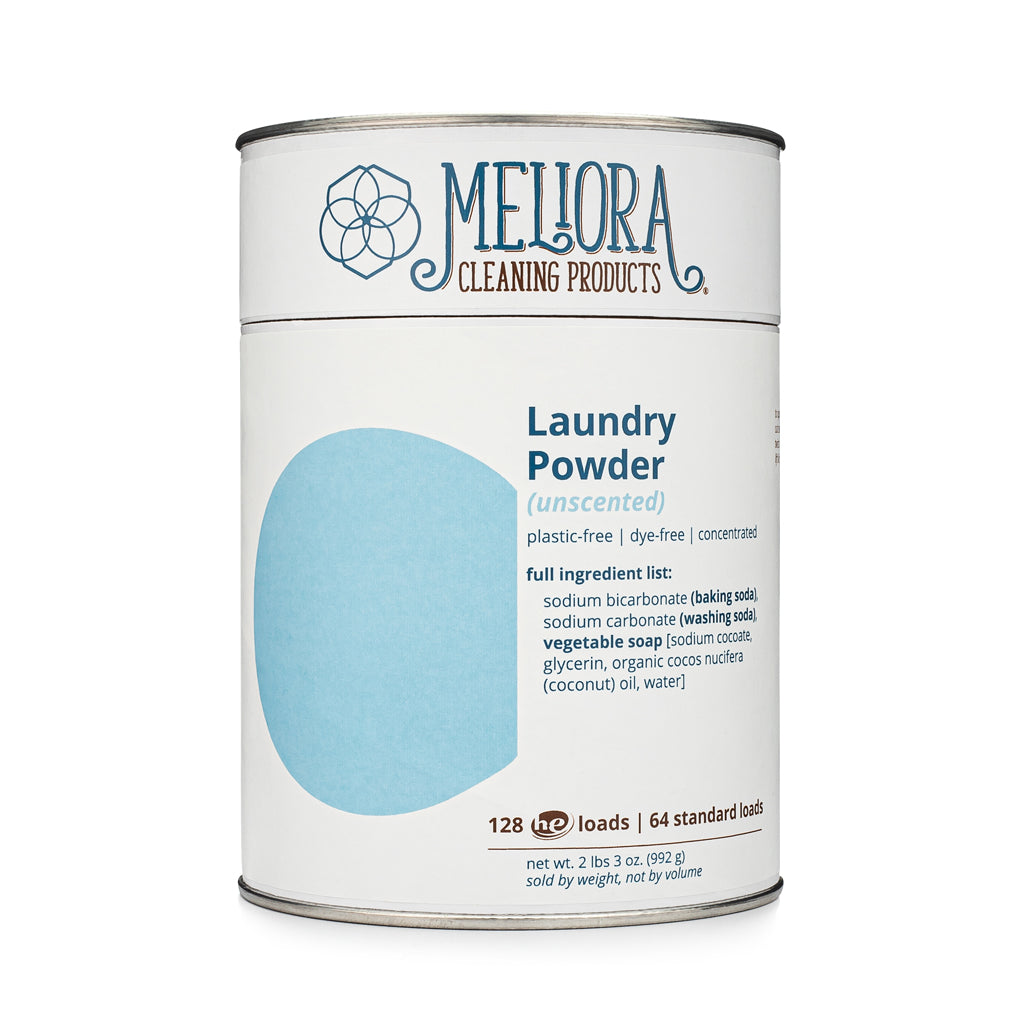 Meliora Laundry Powder - Non-Toxic Eco-Friendly Laundry Detergent (Unscented)