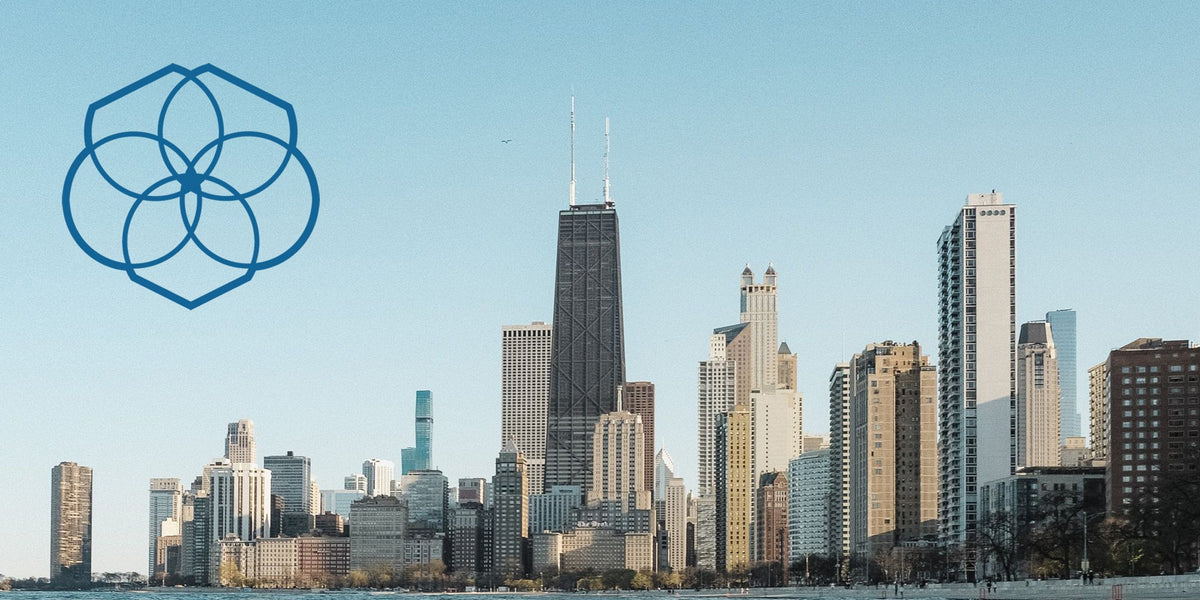 A graphic featuring the Meliora Cleaning Products logo over a photo of the Chicago skyline with a quote from Co-Founder Mike Mayer about the company making the Inc. 5000 list for 2026.