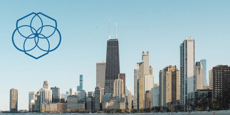 A graphic featuring the Meliora Cleaning Products logo over a photo of the Chicago skyline with a quote from Co-Founder Mike Mayer about the company making the Inc. 5000 list for 2026.