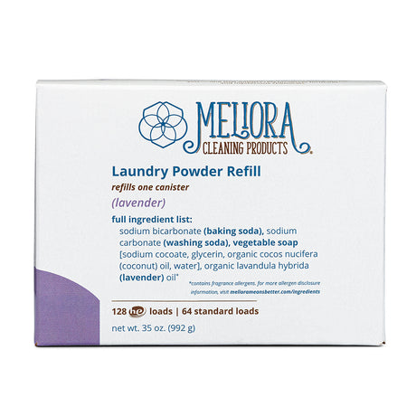 Meliora Laundry Powder - Non-Toxic Eco-Friendly Laundry Detergent Refill (Lavender)