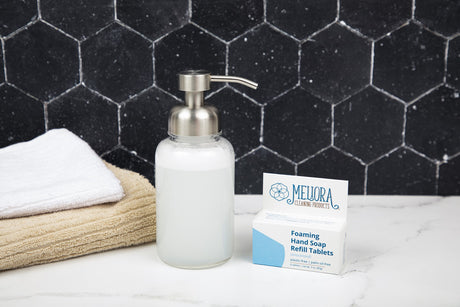 Meliora Foaming Hand Soap Refill Tablets - Non-Toxic Eco-Friendly Hand Soap (Unscented) 