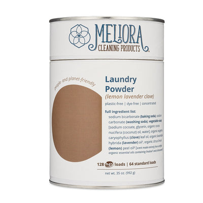 Meliora Laundry Powder - Non-Toxic Eco-Friendly Laundry Detergent (Lemon Lavender Clove)