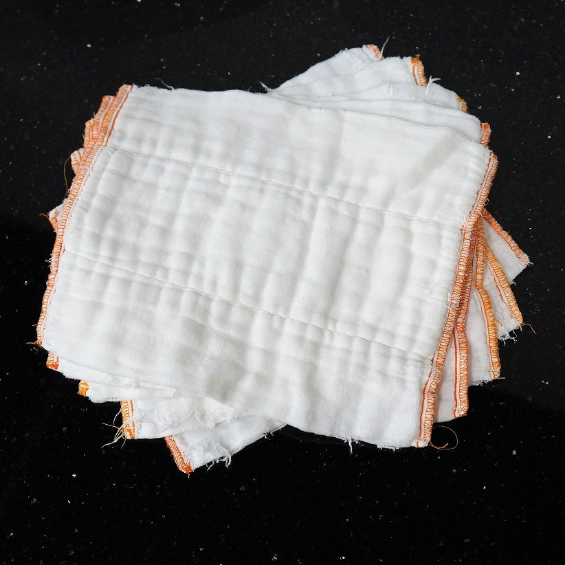 Organic Cotton Diaper Rags - Repurposed
